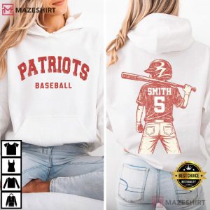 Baseball Player Mom Custom Name Number T Shirt (4)