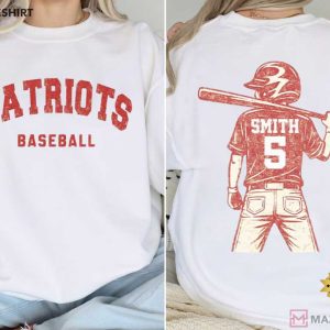 Baseball Player Mom Custom Name Number T Shirt (2)