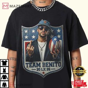 Team Benito 2026 LX Bad Bunny Football T Shirt (1)