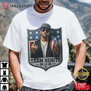 Team Benito 2026 LX Bad Bunny Football T-Shirt