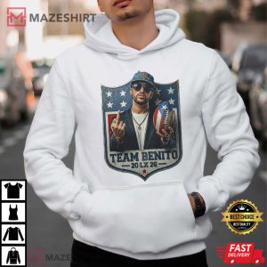 Team Benito 2026 LX Bad Bunny Football T Shirt (3)