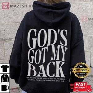 Jesus God's Got My Back Christian Faith T Shirt (2)