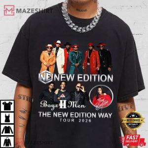 New Edition Way Tour 2026 Vintage R&B Concert T-Shirt