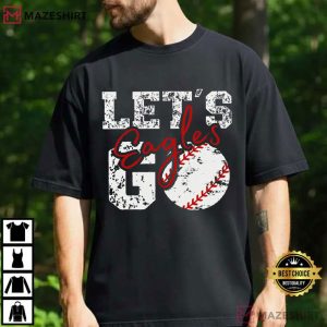 Let’s Go Baseball Mom Game Day Custom T Shirt (2)