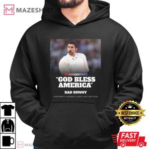 Bad Bunny God Bless America Super Bowl LX 2026 T Shirt (4)