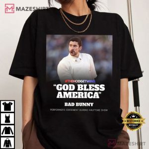 Bad Bunny God Bless America Super Bowl LX 2026 T Shirt (2)