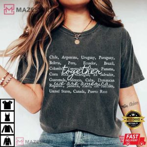 Together We Are America Latin Pride Immigrant Support T Shirt (2)