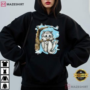 Cat Jumper Distressed Vintage 90s T Shirt (4)