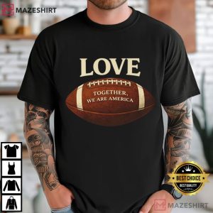 Bad Bunny Bowl Together We Are America Football Activist T Shirt (2)