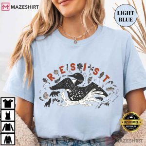 Resist Anti Trump Minnesota Loon Resistance T Shirt (2)