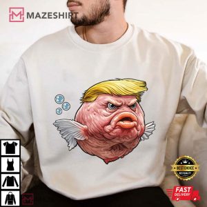 Angry Fish Anti Trump Parody Political Satire T Shirt (4)