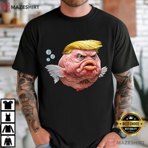 Angry Fish Anti Trump Parody Political Satire T-Shirt