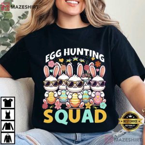 Egg Hunting Squad Easter Cute Bunny T Shirt (2)