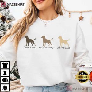 Labrador Retriever Funny Coffee Lover Dog Mom T Shirt (2)
