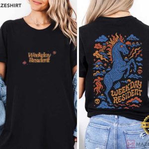 Weekday Resident Blue Horse T Shirt (4)