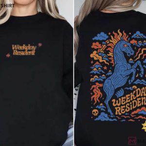 Weekday Resident Blue Horse T Shirt (2)