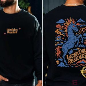 Weekday Resident Blue Horse T-Shirt