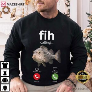 Fih Fish Stupid Meme Brain Rot T Shirt (1)