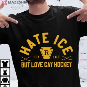 Hate ICE But Love Gay Hockey Heated Rivalry T-Shirt