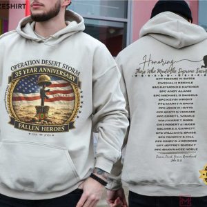 Operation Desert Storm 35 Year Anniversary Fallen Heroes T Shirt (3)
