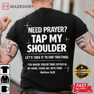 Christian Prayer Inspirational Quote T Shirt (4)