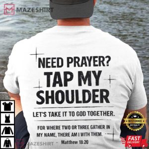 Christian Prayer Inspirational Quote T Shirt (1)