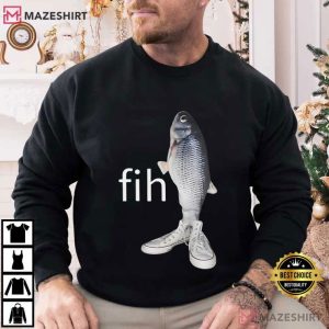 Fih Fish Brain Rot Meme T Shirt (1)