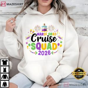 Mardi Gras Cruise Squad 2026 Matching Group Vacation T Shirt (4)