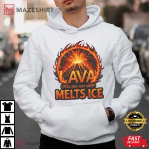 Anti ICE Lava Melts Graphic T Shirt (4)