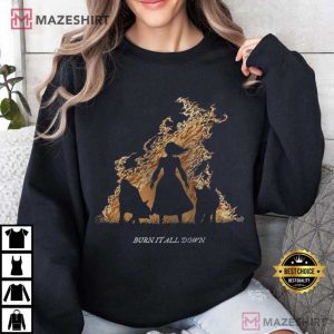 Burn It All Down Feminist Woman Rage T Shirt (3)