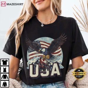 USA Champions Funny Ice Hockey Eagle 2026 T Shirt (2)