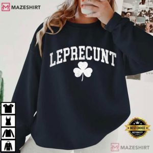 Leprecunt Shamrock St Patrick's Day Funny Irish T Shirt (4)