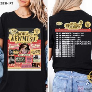Raye This Tour May Contains New Music 2026 T Shirt (1)