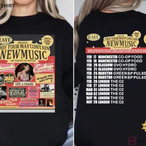 Raye This Tour May Contains New Music 2026 T Shirt (3)