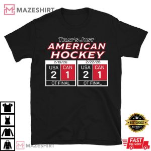 That's Just American Hockey Scoreboard USA T Shirt (3)