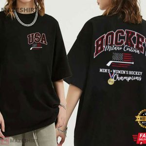 American Hockey Champions Red White Blue Sports T-Shirt