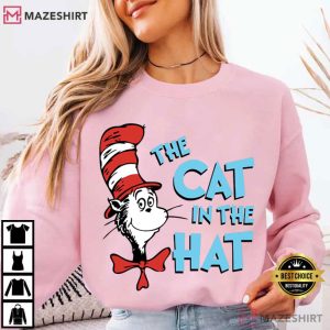 Dr Seuss The Cat In The Hat Character T Shirt (4)