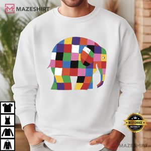 Elephant Animal Lover Elmer Book Day T Shirt (2)