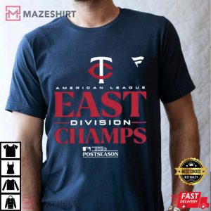 Minnesota Twins 2023 AL Central Division Champions T Shirt (2)