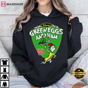 Dr Seuss I Am Sam Green Eggs And Ham Book Lover T Shirt (2)