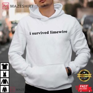 I Survived Limewire Millennial Graphic T Shirt (4)