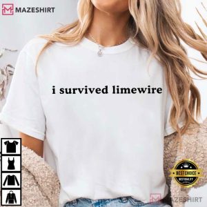 I Survived Limewire Millennial Graphic T Shirt (2)