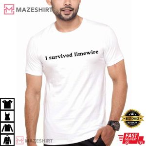 I Survived Limewire Millennial Graphic T Shirt (3)