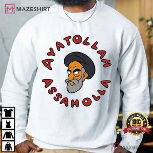 Ayatollah Assaholla Iran War T Shirt (1)
