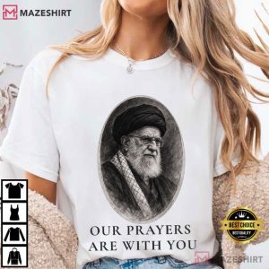 Our Prayers Are With You Peace Message T Shirt (1)