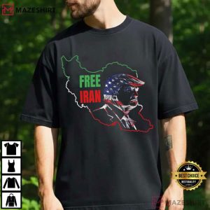 Free Iran Persian Support No War In Iran T Shirt (2)