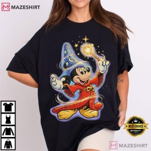 Mickey Fantasia Sorcerer Walt Disney T Shirt (1)