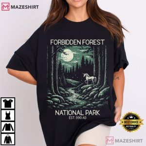 Forbidden Forest National Park Wizard Bookish T-Shirt
