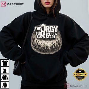 This Orgy Sure Is Off To A Slow Start Vintage Party Crowd T Shirt (4)