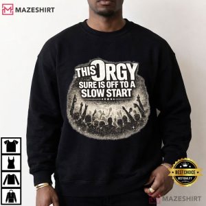 This Orgy Sure Is Off To A Slow Start Vintage Party Crowd T Shirt (1)